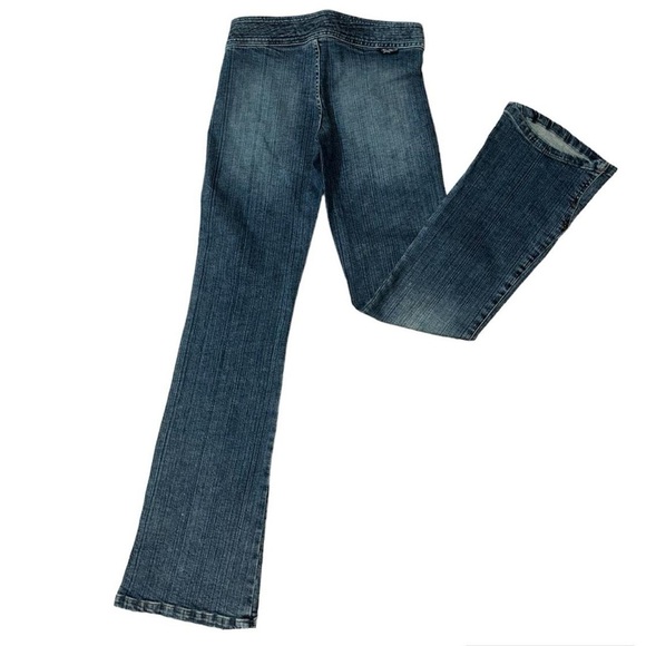 Vintage Y2K Rampage Jean Company Denim Low Rise Double Button Bootcut Jeans - Picture 7 of 13